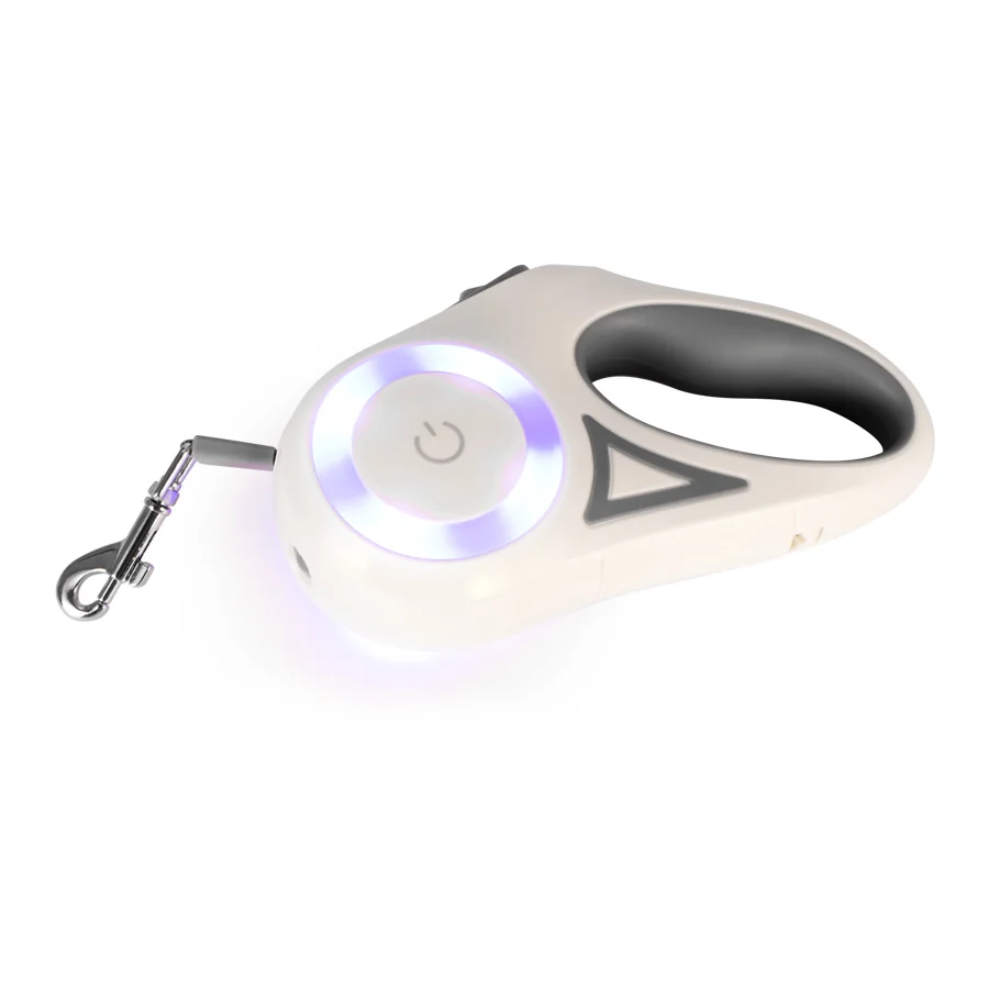 Correa extensible 3 metros con luz LED para perros