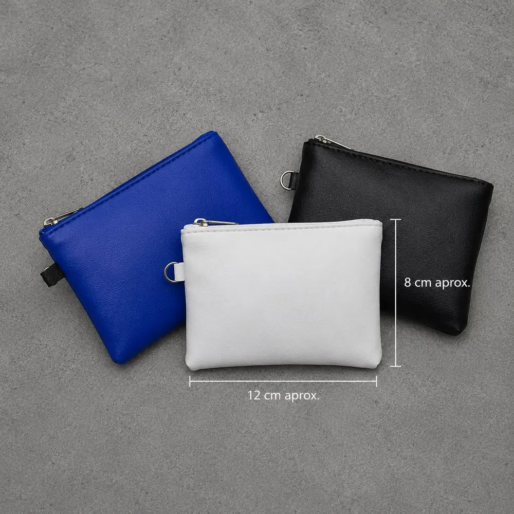 Cosmetiquero PU símil cuero personalizado 3 colores hombre mujer mayorista Chile