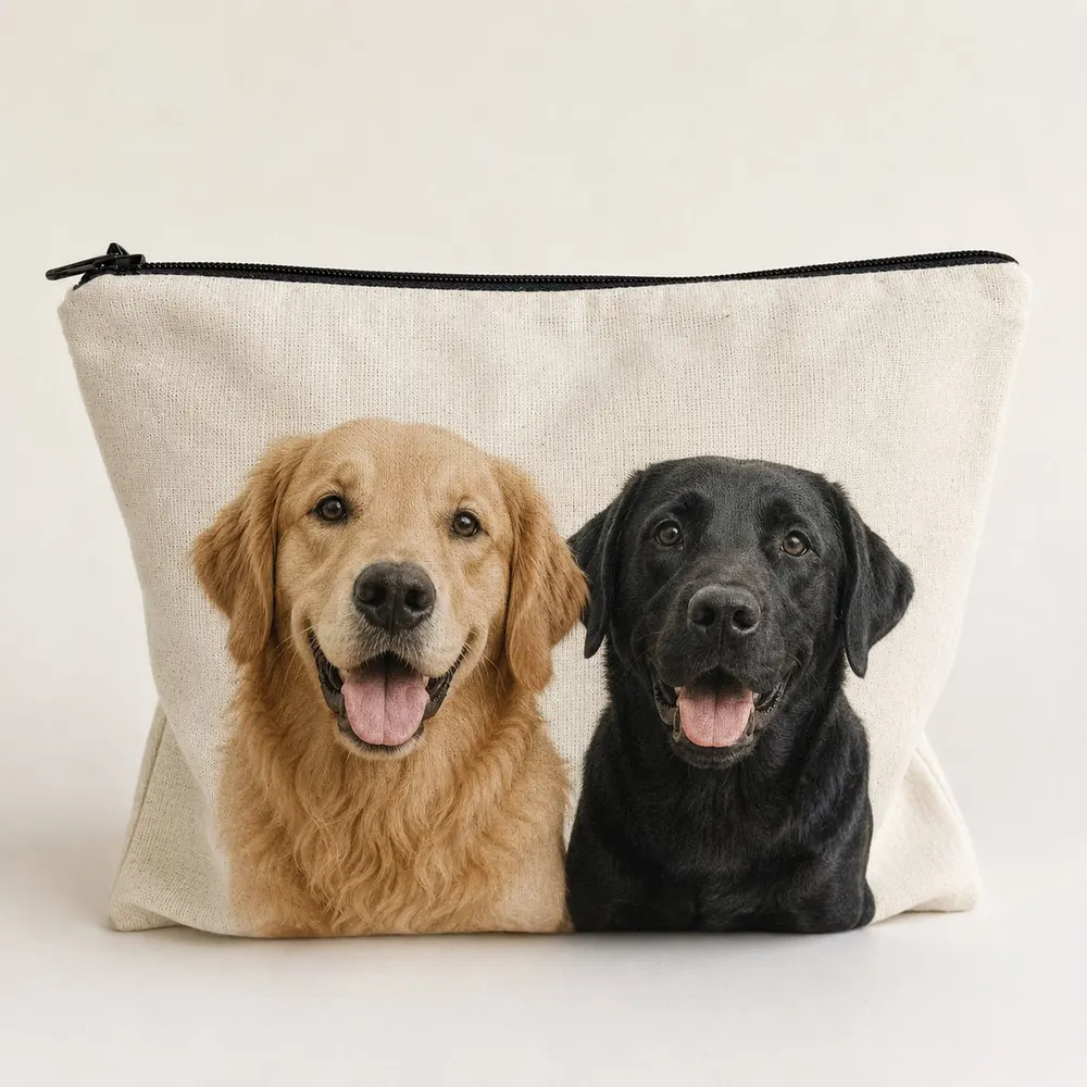 Estuche personalizado con foto sublimada 2 perros mascotas mayorista Chile