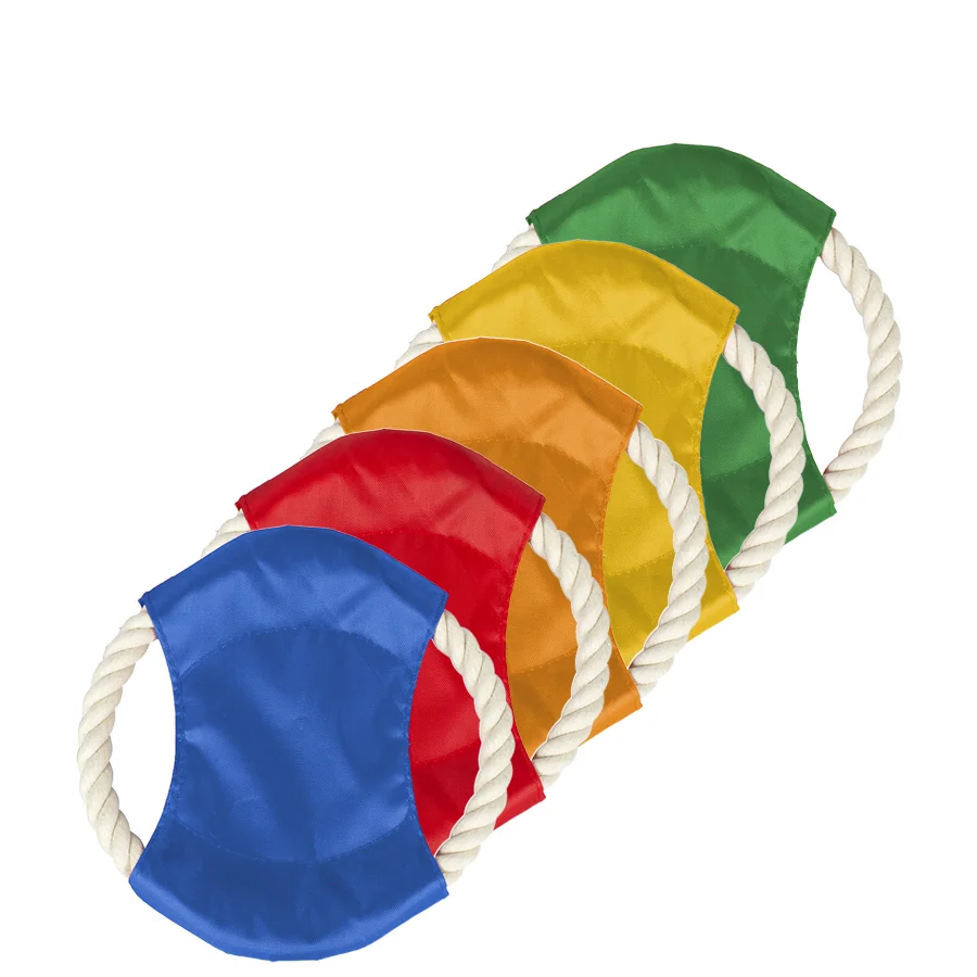 Frisbee de tela para perros con cuerda - 5 colores
